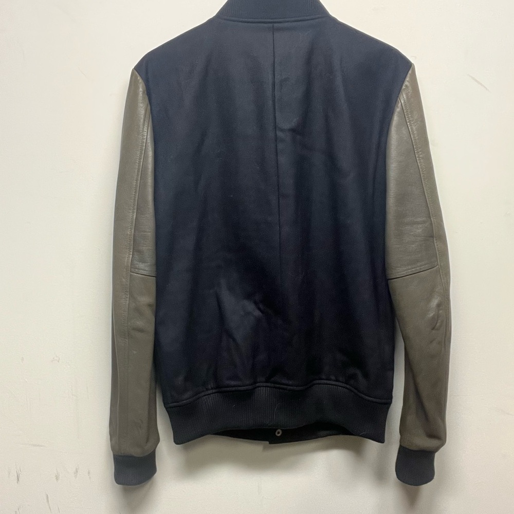Temple of Jawnz Navy and Gray Varsity Jacket - Picture 2 of 7